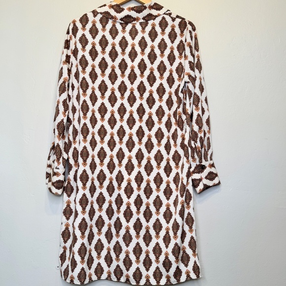 ZARA | NWT Retro Floral Pattern Lightweight Oversized Mod Tunic Blouse - Picture 6 of 17